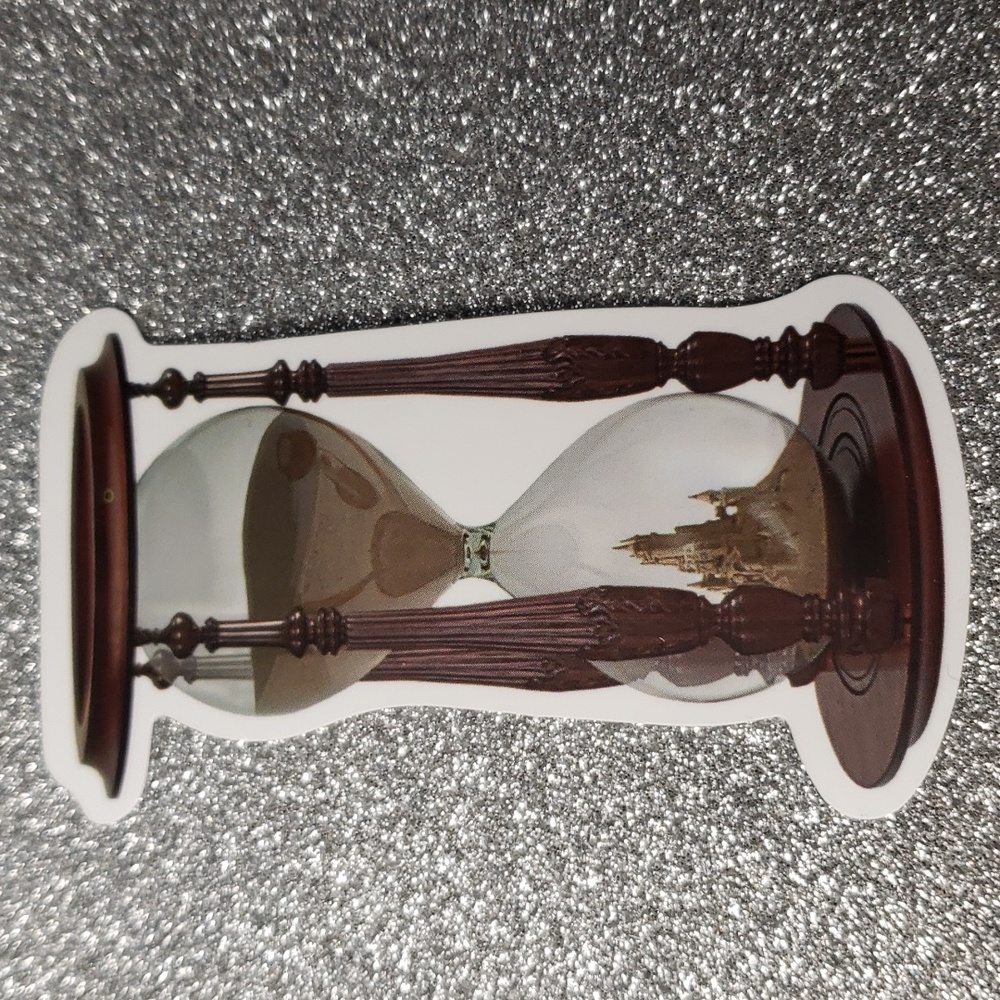 ART Hourglass waterproof Sticker sandcastle